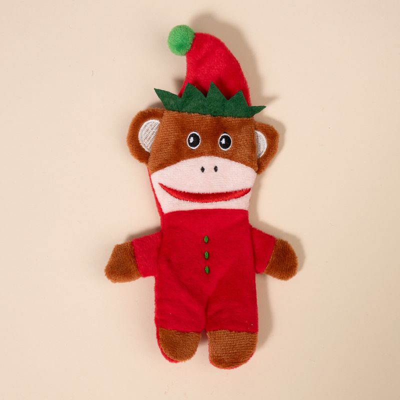 TIAKI Katzenspielzeug Weihnachtsäffchen