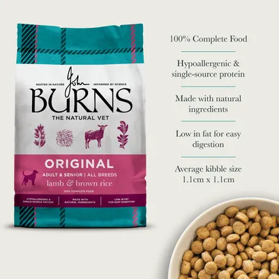 Burns Adult & Senior Original - Lamb & Brown Rice - 2kg Burns Adult & Senior Original - Lamb & Brown Rice - 2kg