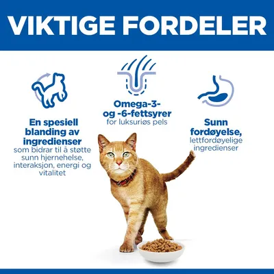 Hill's Science Plan Senior Vitality Mature Adult 7+ Kylling & Ris