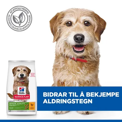 Hill's Science Plan Mature Adult Senior Vitality 7+ Small & Mini med kylling
