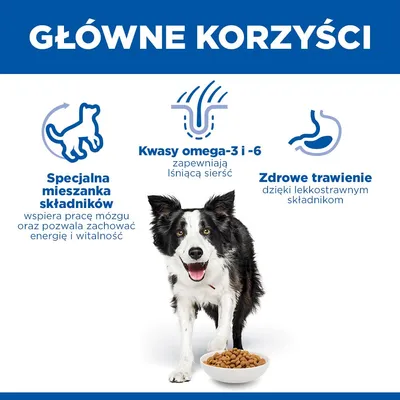 Hill's Science Plan Mature Adult Senior Vitality 7+ Medium, z kurczakiem