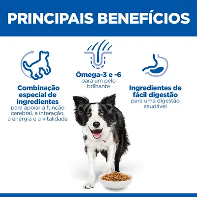 Hill's Science Plan Senior Vitality Mature Adult 7+ Medium frango e arroz