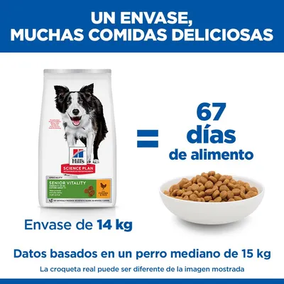 Hill's Science Plan Senior Vitality Mature Adult 7+ Medium con pollo