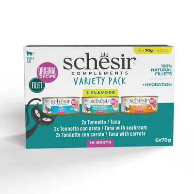 Ekonomipack: Schesir Complements i buljong 24 x 70 g