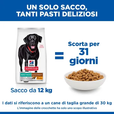 Hill's Science Plan Perfect Weight & Active Mobility Adult 1+ Large Pollo
