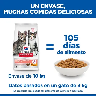 Hill's Science Plan Perfect Digestion Kitten <1 pollo y arroz integral