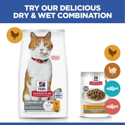 Hill's Science Plan Sterilised Cat Adult 1-6 Chicken