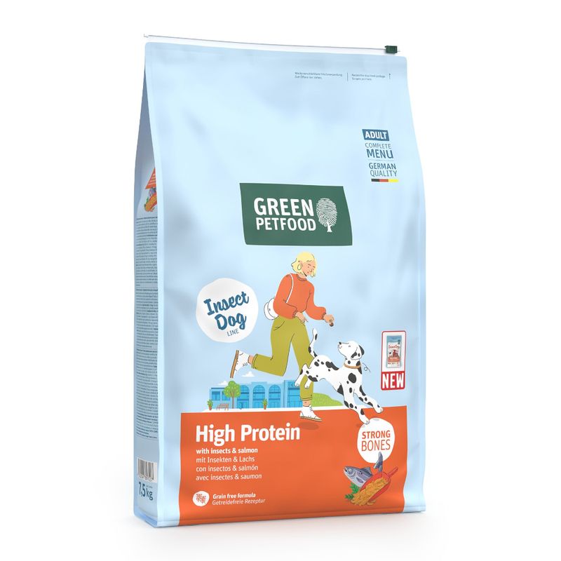 Green Petfood High Protein met insecten & Zalm
