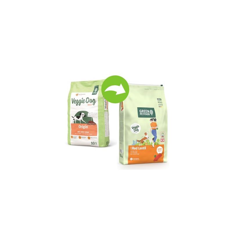 Green Petfood met rode linzen