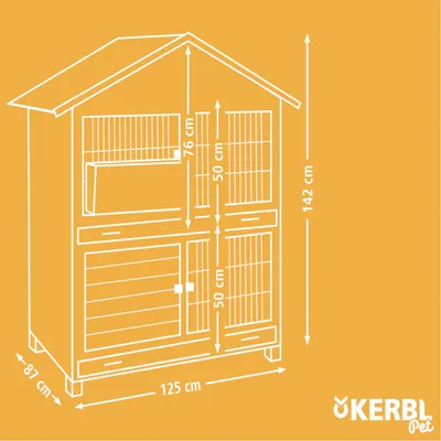 Kerbl Pet Rodent Hutch South Tyrol