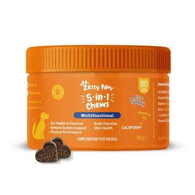 Zesty Paws Probiotic Chews potiron pour chien - 50 bouchées à mâcher Zesty Paws Probiotic Chews potiron pour chien - 50 bouchées à mâcher