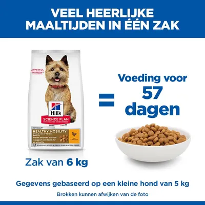 Hill's Science Plan Healthy Mobility Adult 1+ Small & Mini met Kip