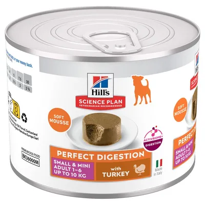 Hill's Science Plan Perfect Digestion Adult Small & Mini Mousse Tacchino