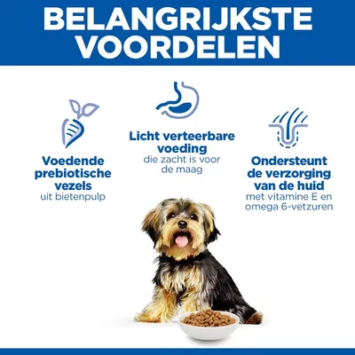 Hill's Science Plan Sensitive Stomach & Skin Adult 1+ Small & Mini met Kip