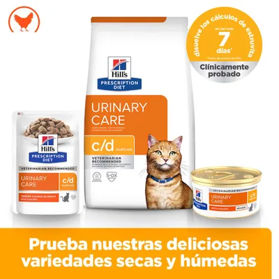 Hill's c/d Prescription Diet Multicare Urinary Care sobres para gatos