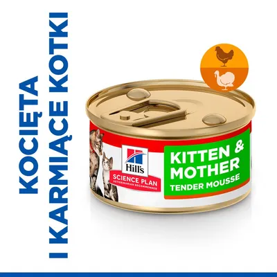 Hill's Science Plan Kitten & Mother delikatny mus z kurczakiem i indykiem