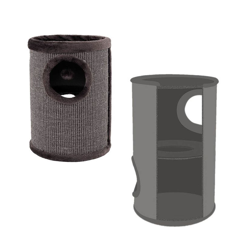 Lionto Cilindro tiragraffi con sisal, grigio