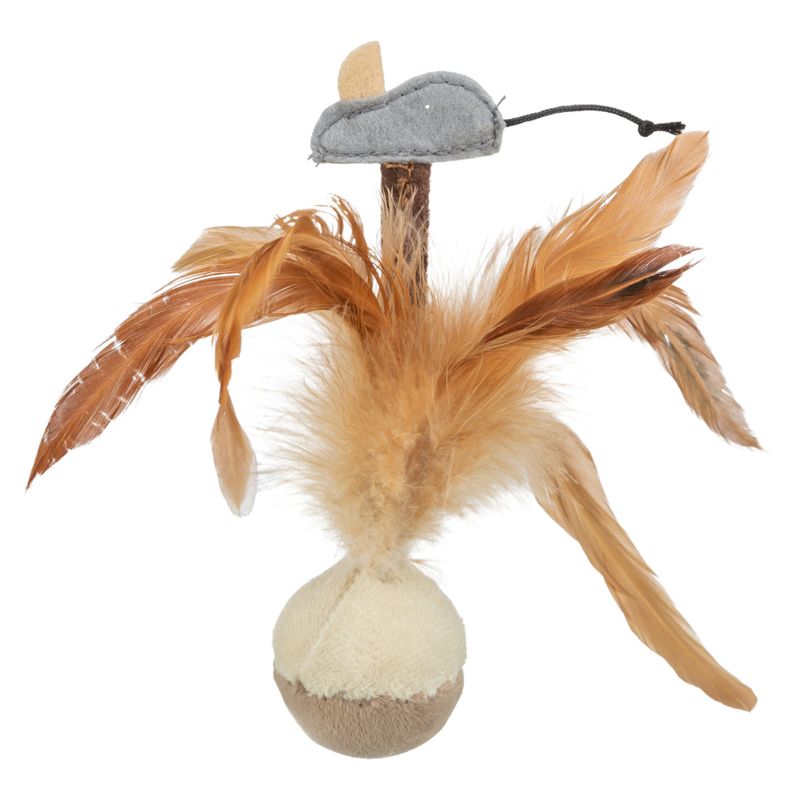 Trixie Jouet pour chat Balle à ressort debout avec souris