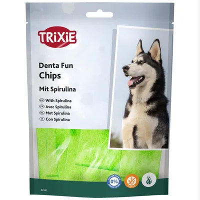 Trixie Denta Fun Chips spirulinával