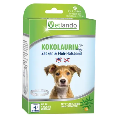 Vetlando Kokolaurin Zecken- & Floh-Halsband Hunde