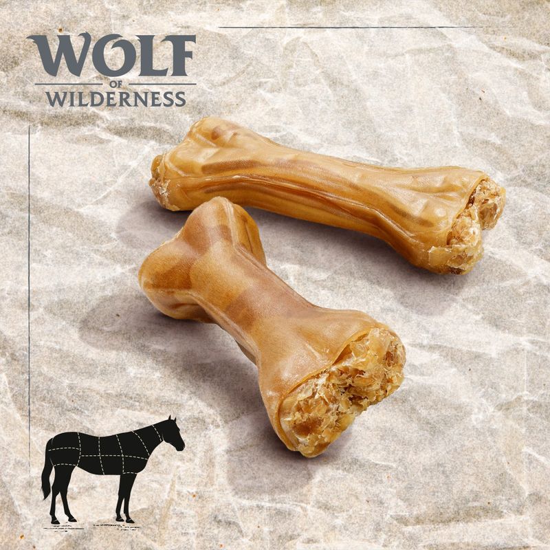 Wolf of Wildenress kosti za žvakanje od konjske kože "White Infinity"