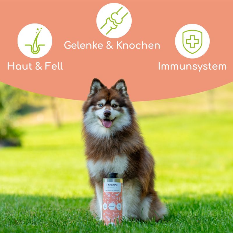 Wolfsbacher Natur Lachsöl für Hunde