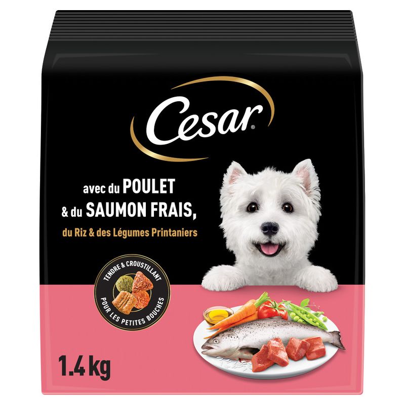 Cesar Adult mit Huhn, Lachs und Gemüse