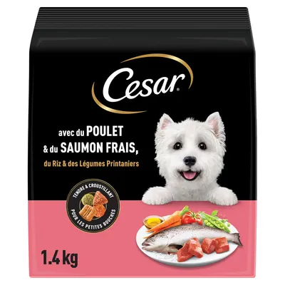Cesar Adult с курицей, лососем и овощами