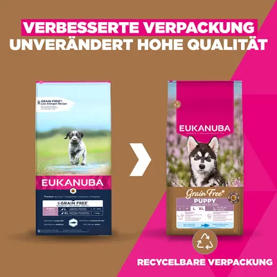 Eukanuba Grain Free Puppy Large & Giant Breed morska riba