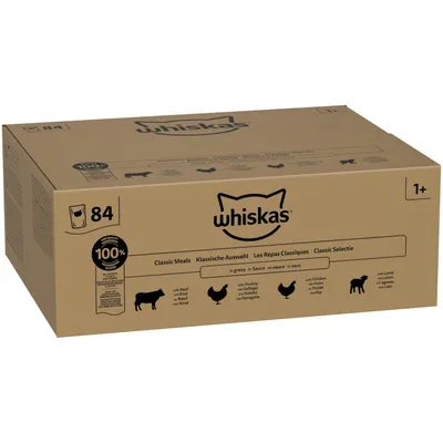 Whiskas 1+ adulte sachets 84 x 85 g pour chat