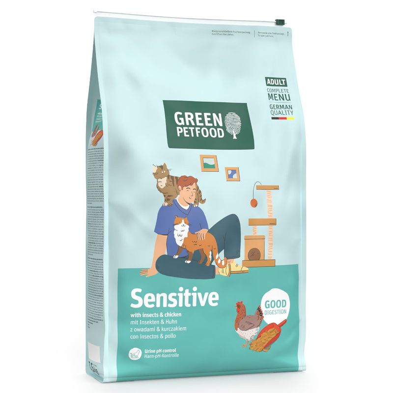 Green Petfood Adult Sensitive Good Digestion mit Insekten & Huhn