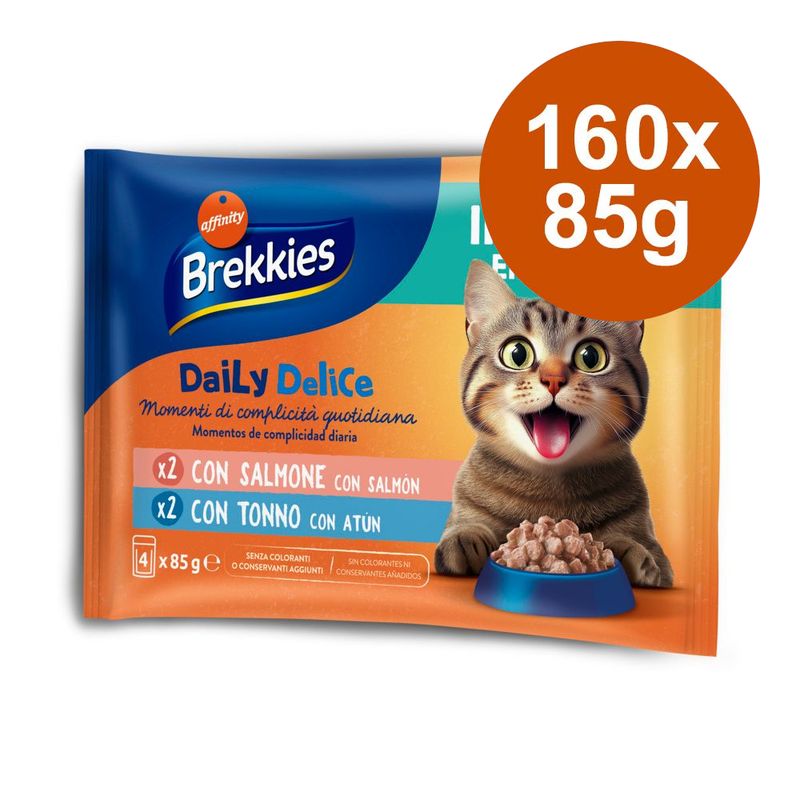 Pachet economic Brekkies Daily Delice Adult Cat 160 x 85 g