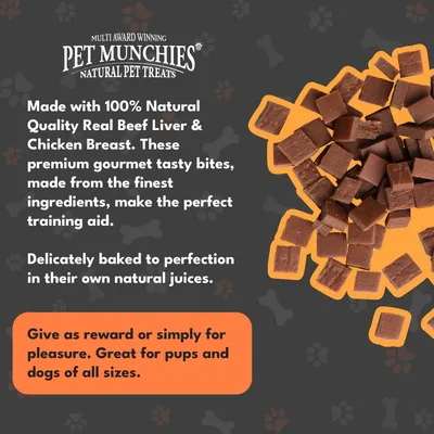 Pet Munchies Training Treats - Liver & Chicken (150g) Pet Munchies Training Treats - Liver & Chicken (150g)