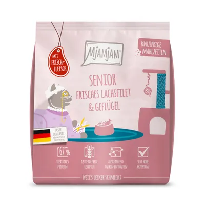 MjAMjAM Croccanti Pasti Senior Salmone & Pollame