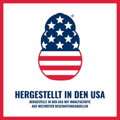 Hergestellt in den USA. Hergestellt in den USA mit Inhaltsstoffe aus weltweiten Beschaffungsquellen. Hergestellt in den USA. Hergestellt in den USA mit Inhaltsstoffe aus weltweiten Beschaffungsquellen.