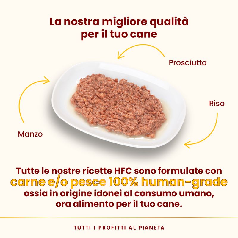 Almo Nature HFC 6 x 95 g Alimento umido per cani