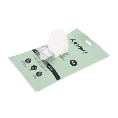 Kooa Pflegehandschuhe, 6x Packung. Mit Vitamin E und Panthenol, vegan, hautfreundlich.
