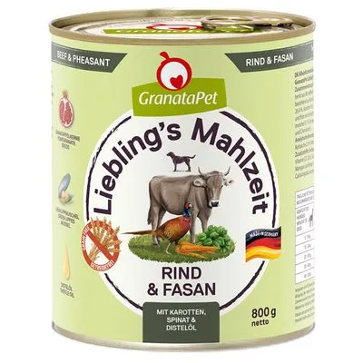 GranataPet Lievelingsmaaltijd Probeerpakket 6 x 800 g