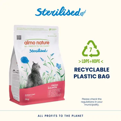 Almo Nature Functional Sterilised Cat losos a ryža