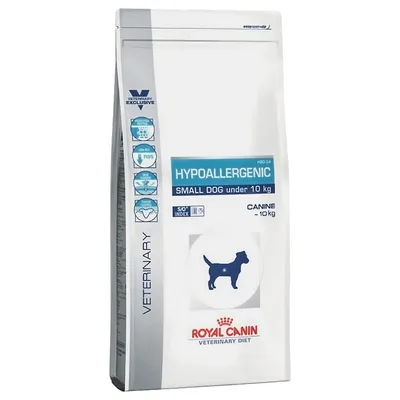 Royal Canin Veterinary Diet Hypoallergenic Hundefutter für kleine Hunde unter 10 kg. SO Index, hypoallergen, speziell für empfindliche Hunde.