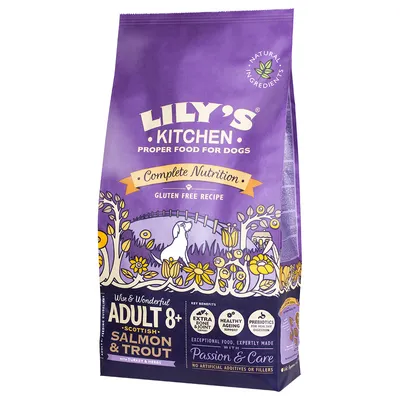 Adult 8+ Scottish salmon and trout gluten free recipe, extra bone and joint care, healthy ageing support, prebiotics for digestion, no artificial additives or fillers. Adult 8+ Scottish salmon and trout gluten free recipe, extra bone and joint care, healthy ageing support, prebiotics for digestion, no artificial additives or fillers.