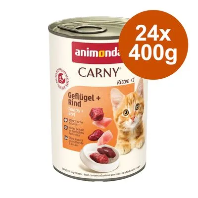 Ekonomipack: animonda Carny Kitten 24 x 400 g