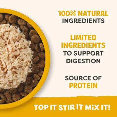 100% naturlige ingredienser, begrænsede ingredienser til støtte for fordøjelsen, proteinkilde. Top det, rør det, bland det! 100% naturlige ingredienser, begrænsede ingredienser til støtte for fordøjelsen, proteinkilde. Top det, rør det, bland det!