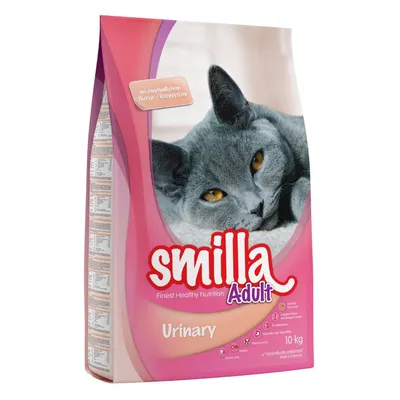 Smilla Adult Urinary hrană pentru pisici, 10 kg, potrivită pentru sistem renal și urinar sensibil. Cu formulă avansată științific.