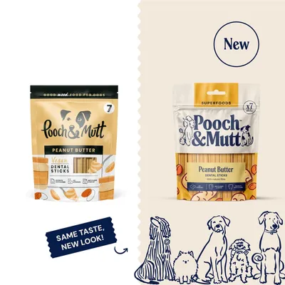 Pooch & Mutt Peanut Butter Dental Sticks