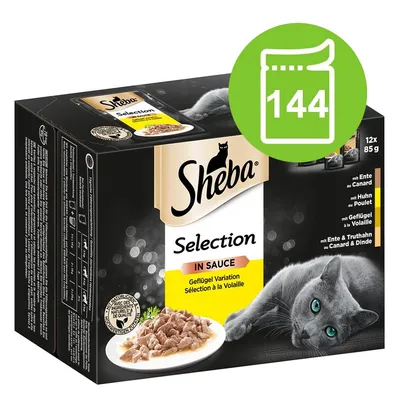 Mégapack Sheba 144 x 85 g pour chat