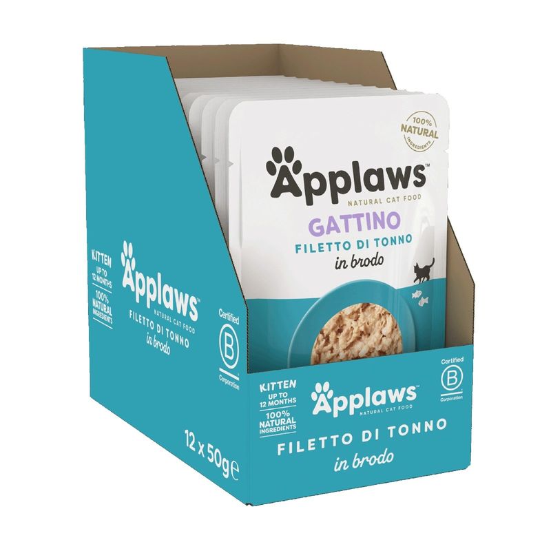 Applaws Natural Kitten in brodo 12 x 50 g