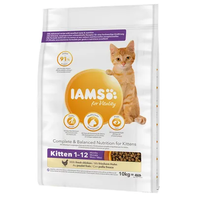 IAMS Advanced Nutrition Kitten 10 kg + Nature's Miracle Détachant et désodorisant offerts !