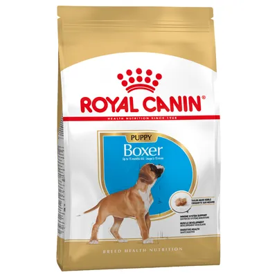 Royal Canin Puppy Boxer, hasta 15 meses. Apoya el sistema inmunitario, desarrollo muscular y digestión. Croquetas de forma adaptada.
