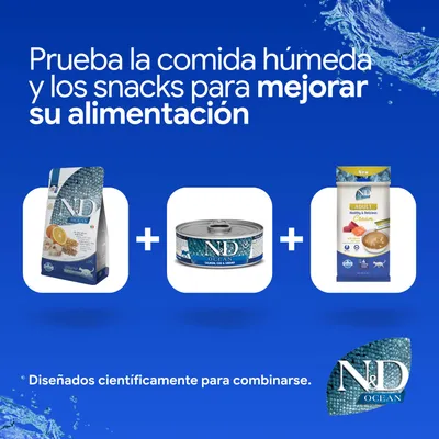 Farmina N&D Ocean Adult bacalao y naranja para gatos Farmina N&D Ocean Adult bacalao y naranja para gatos